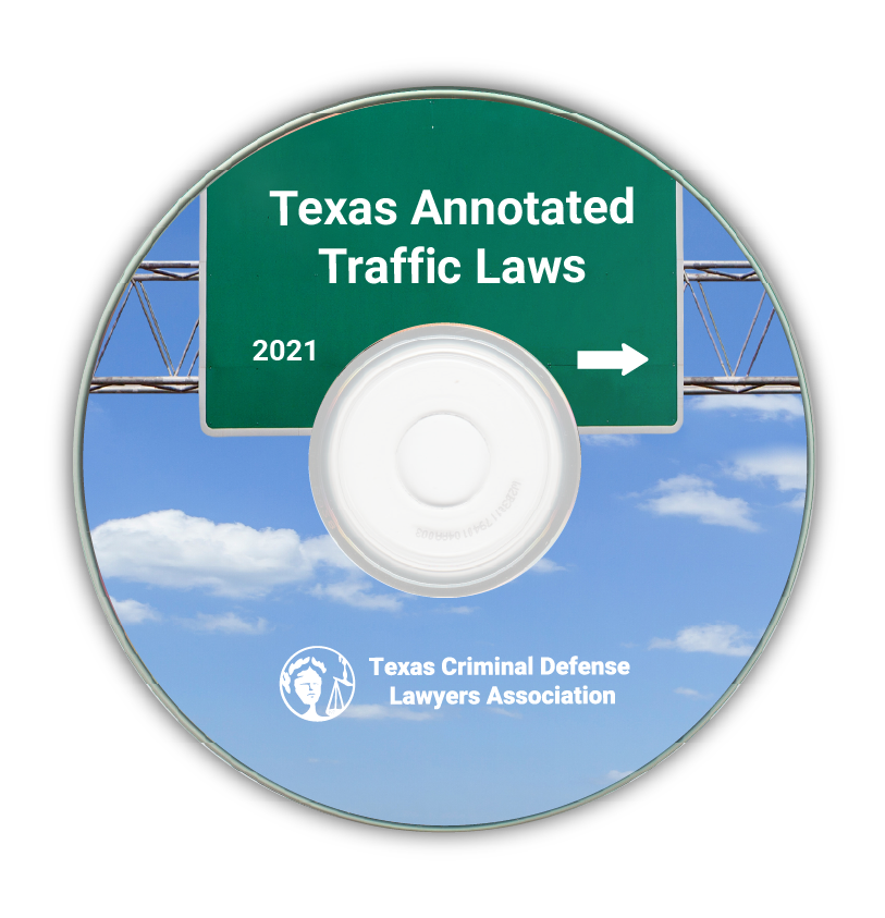 Item Detail Texas Traffic Laws Annotated CD, 2021